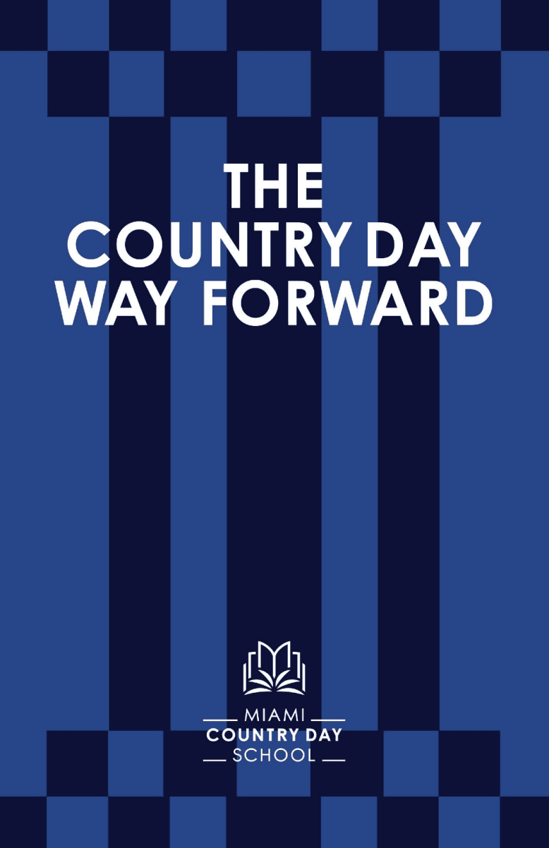 Cover of the MCDS strategic plan, The Country Day Way Forward