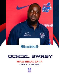 Ochiel Swaby, Miami Herald 3A-1A Coach of the Year
