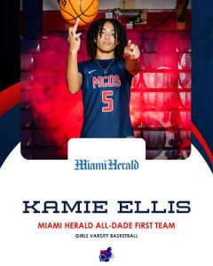 Kamie Ellis, Miami Herald All-Dade First Team honoree