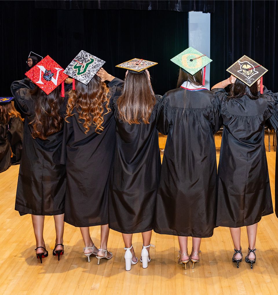 MCDS Upper School graduates celebrating together