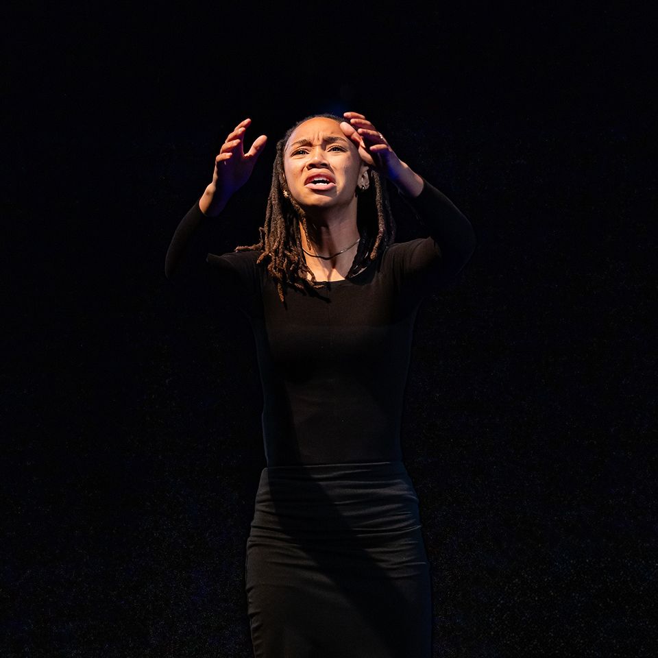 MCDS Theater student performing a solo scene