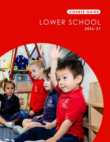 Cover of the MCDS Lower School Course Guide 2026 to 2027