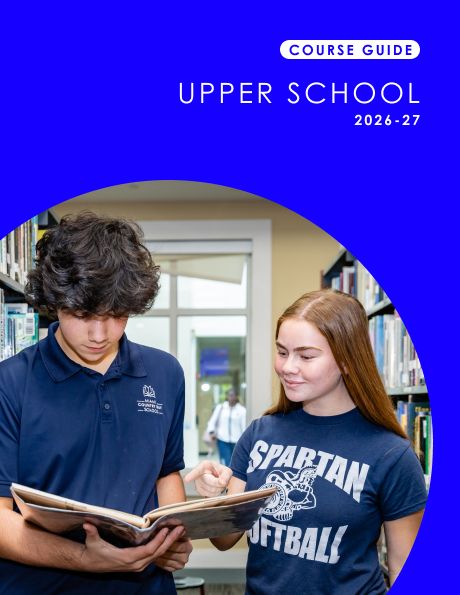 Cover of the MCDS Upper School Course Guide 2026 to 2027