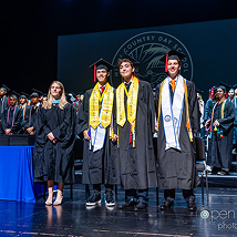 MCDS Upper School graduates at a ceremony