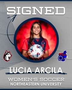 Lucia Arcila signing to play Women's Soccer at Northeastern University