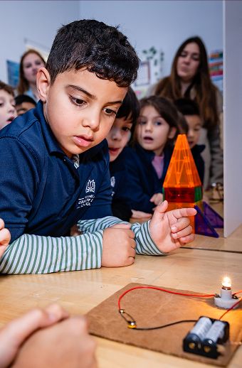 Early Childhood students engaged in a classroom activity