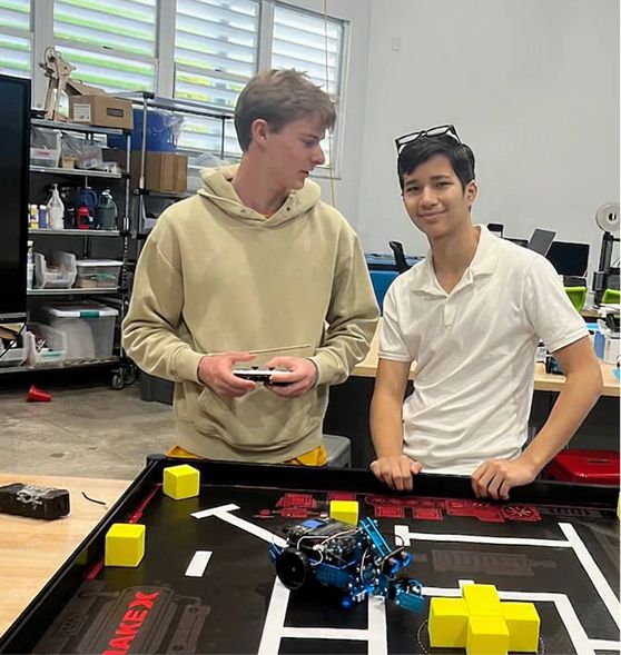 MCDS student working in the Garner Center for Innovation
