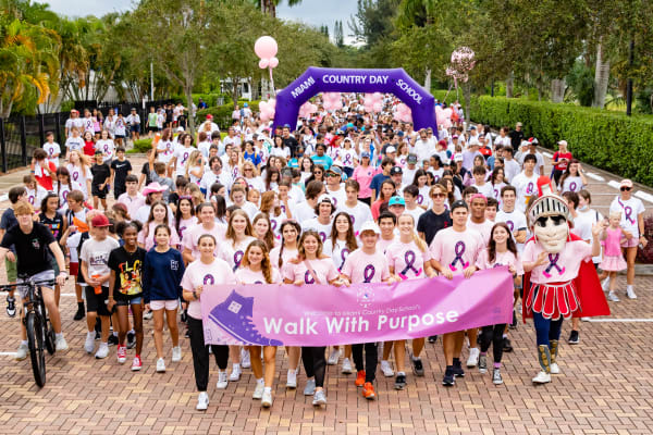 The Walk with Purpose is an annual student-led event to benefit pediatric cancer research.