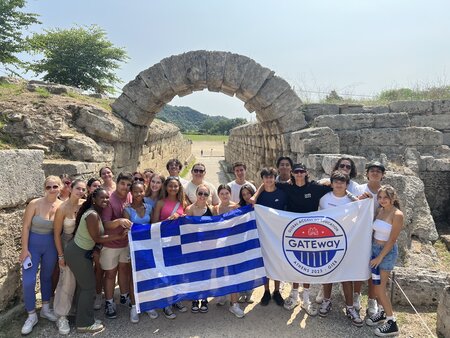 MCDS students on a GATEway trip to Athens, Greece