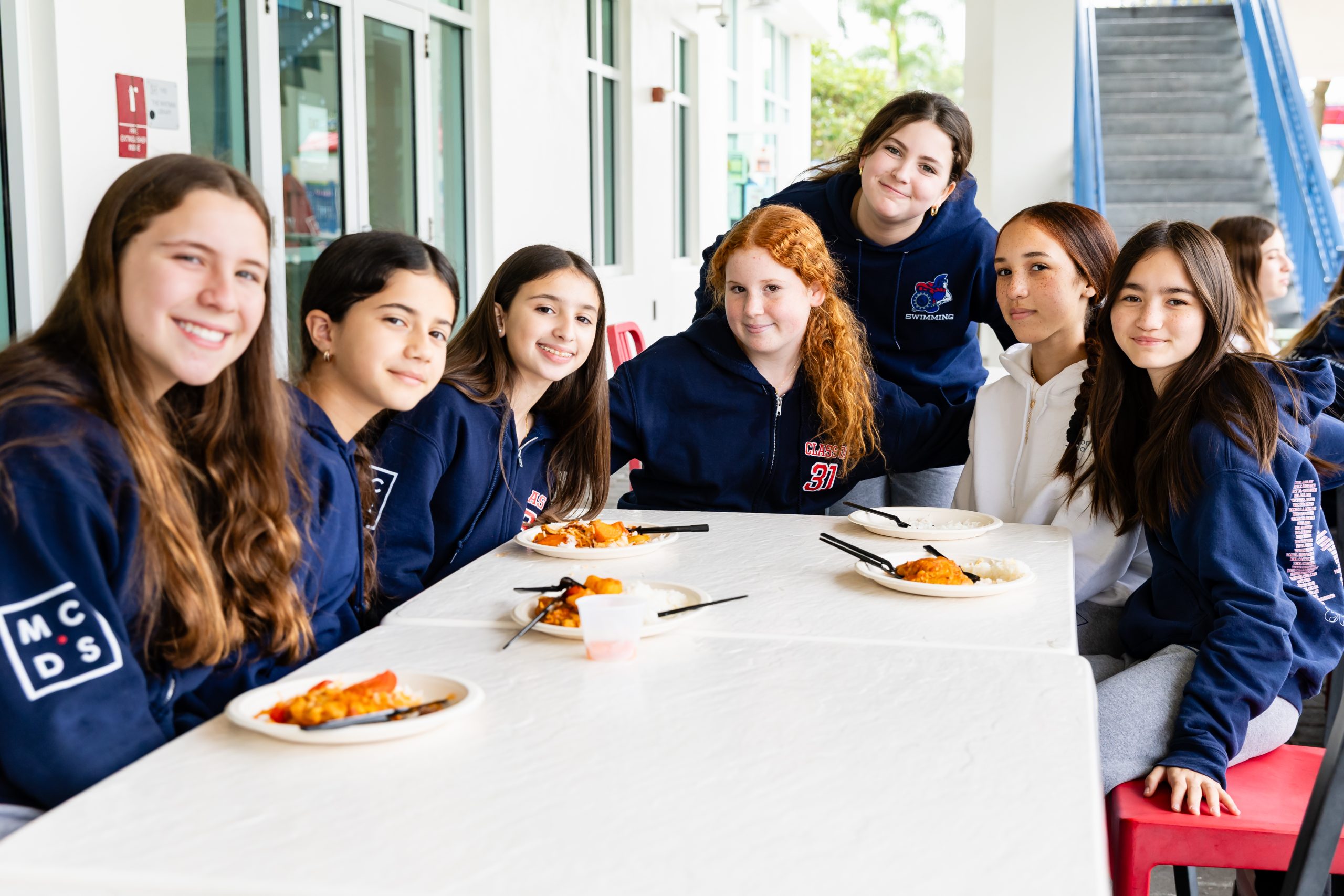 Middle School seventh grade students
