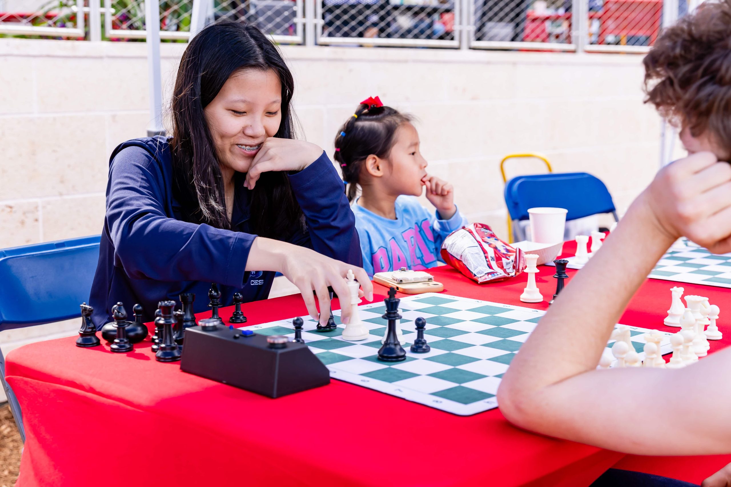 Upper School Chess Club students