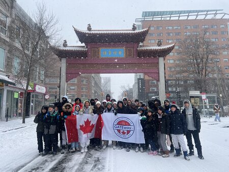 MCDS students on a GATEway Jr. trip to Quebec