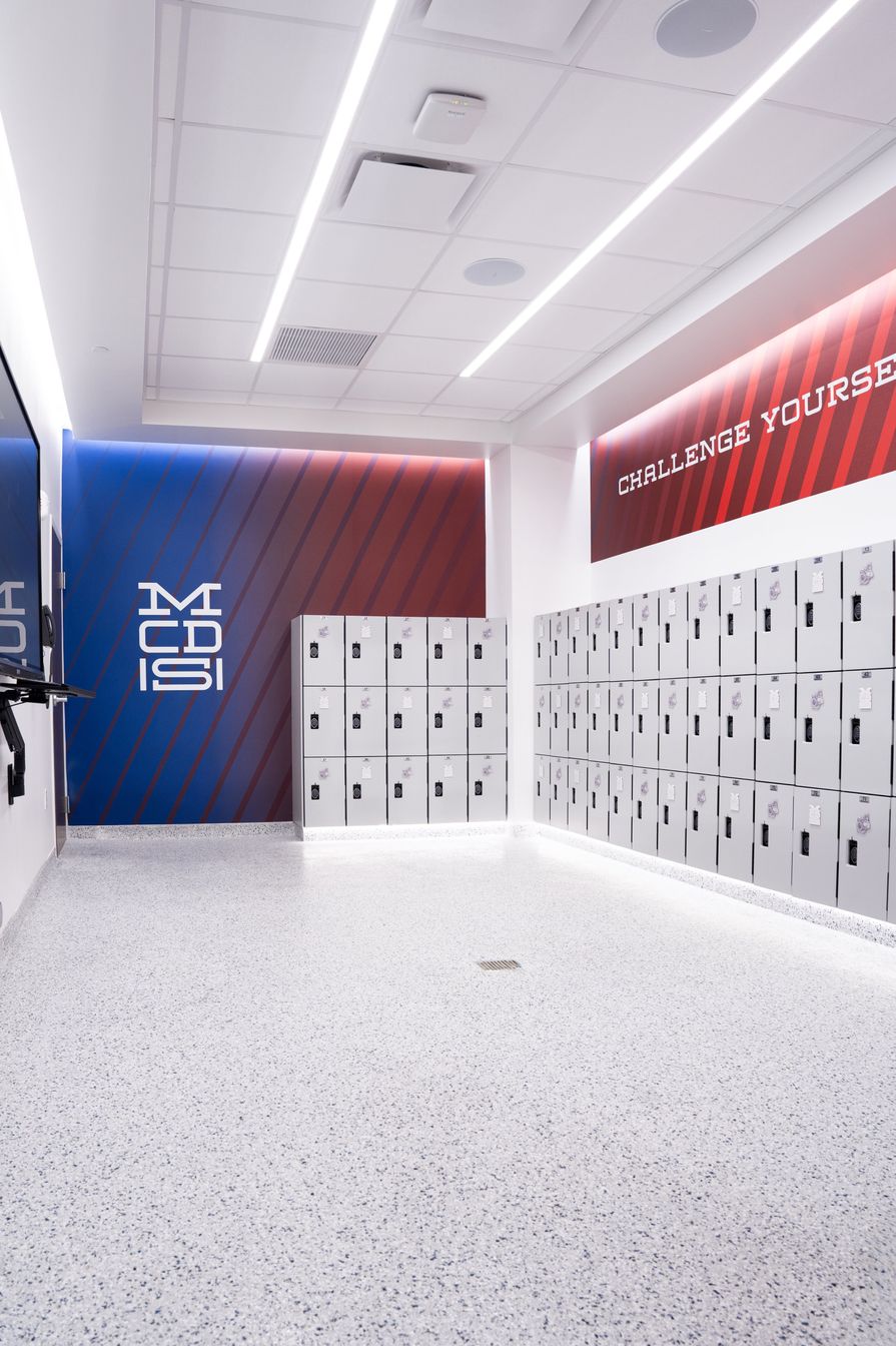 MCDS athletics locker room