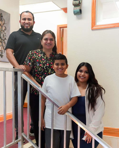 Sebastian and family, MCDS Online School student