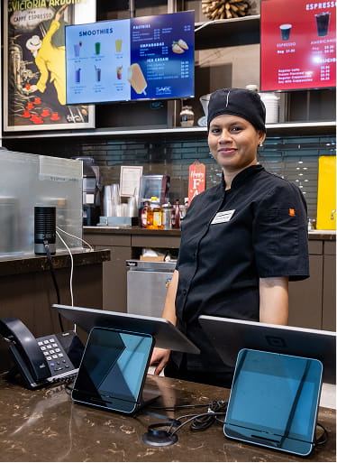 The Brod Cafe dining venue at MCDS, part of SAGE Dining Services