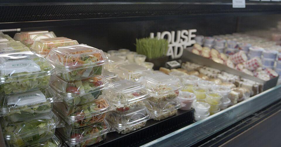 SAGE Dining Services fresh food display at MCDS